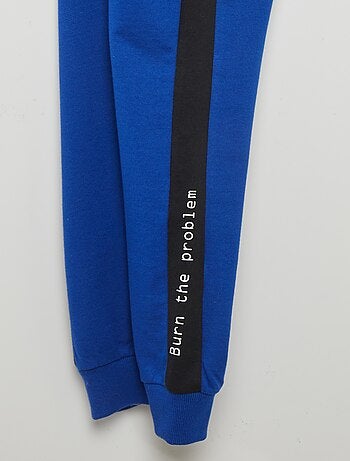 Joggers in tessuto felpato
