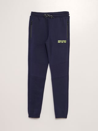 Joggers in tessuto felpato