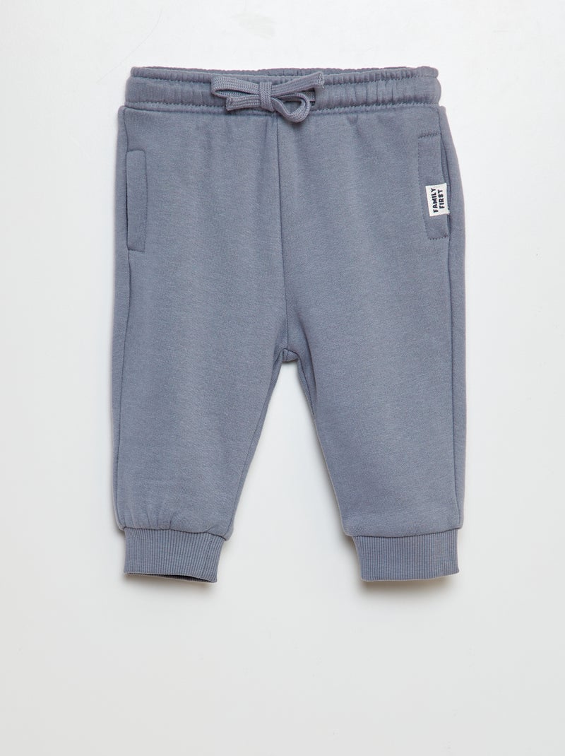 Joggers in tessuto felpato BLU - Kiabi