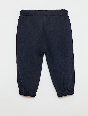 Joggers in tessuto felpato