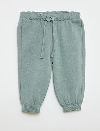 Joggers in tessuto felpato