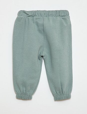 Joggers in tessuto felpato