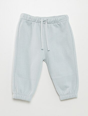 Joggers in tessuto felpato