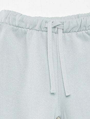 Joggers in tessuto felpato