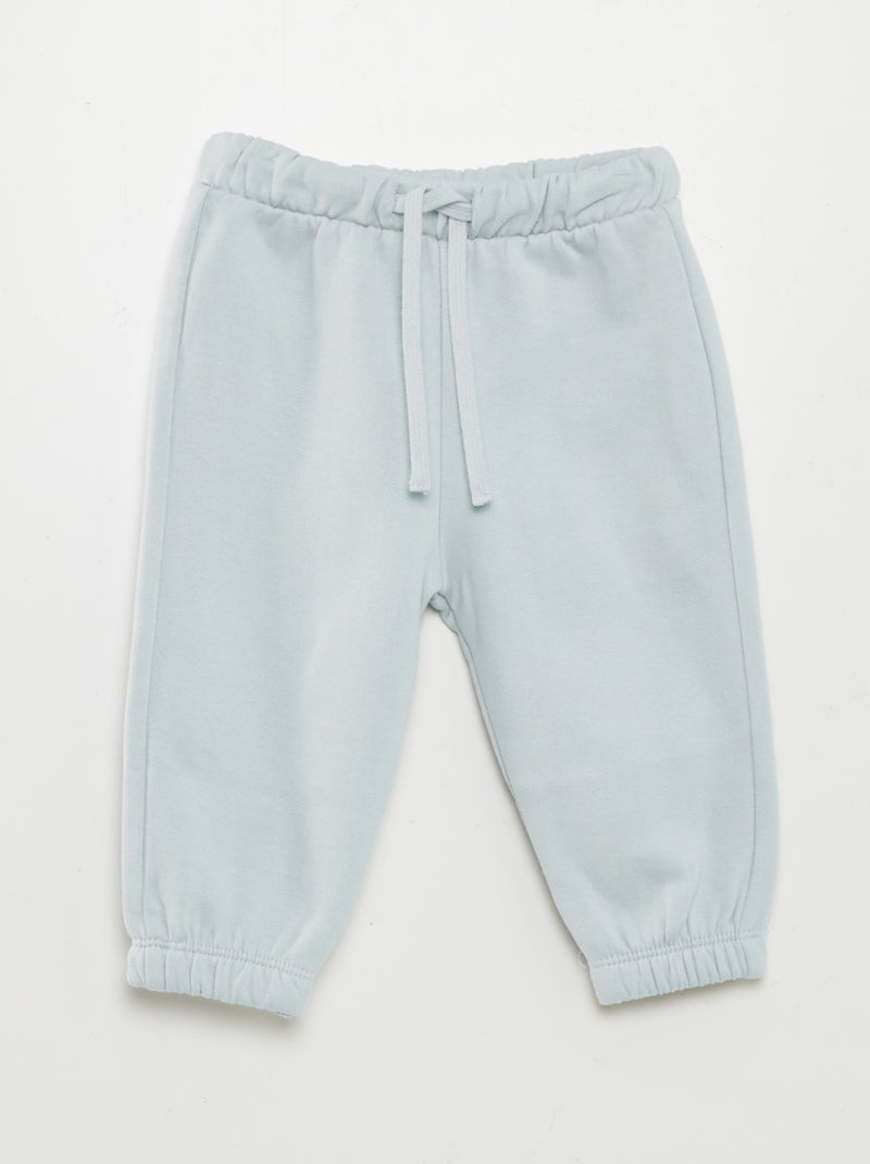 Joggers in tessuto felpato BLU - Kiabi