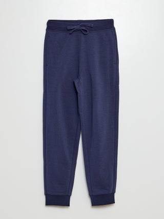 Joggers in tessuto felpato