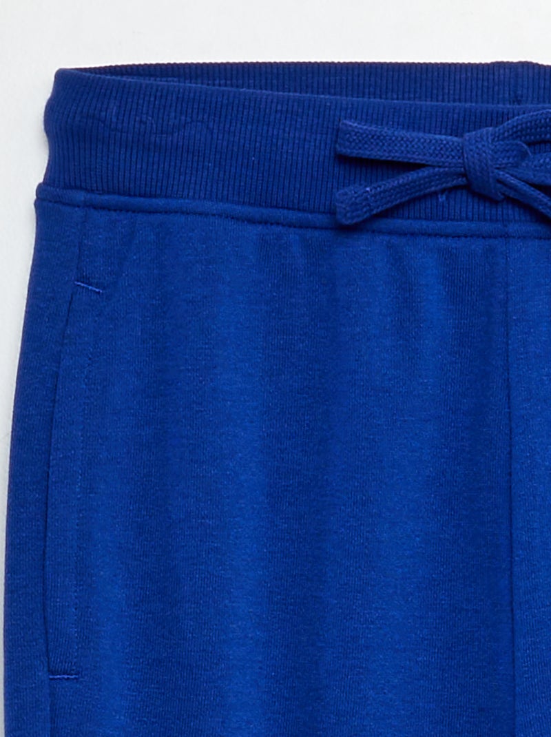 Joggers in tessuto felpato blu - Kiabi