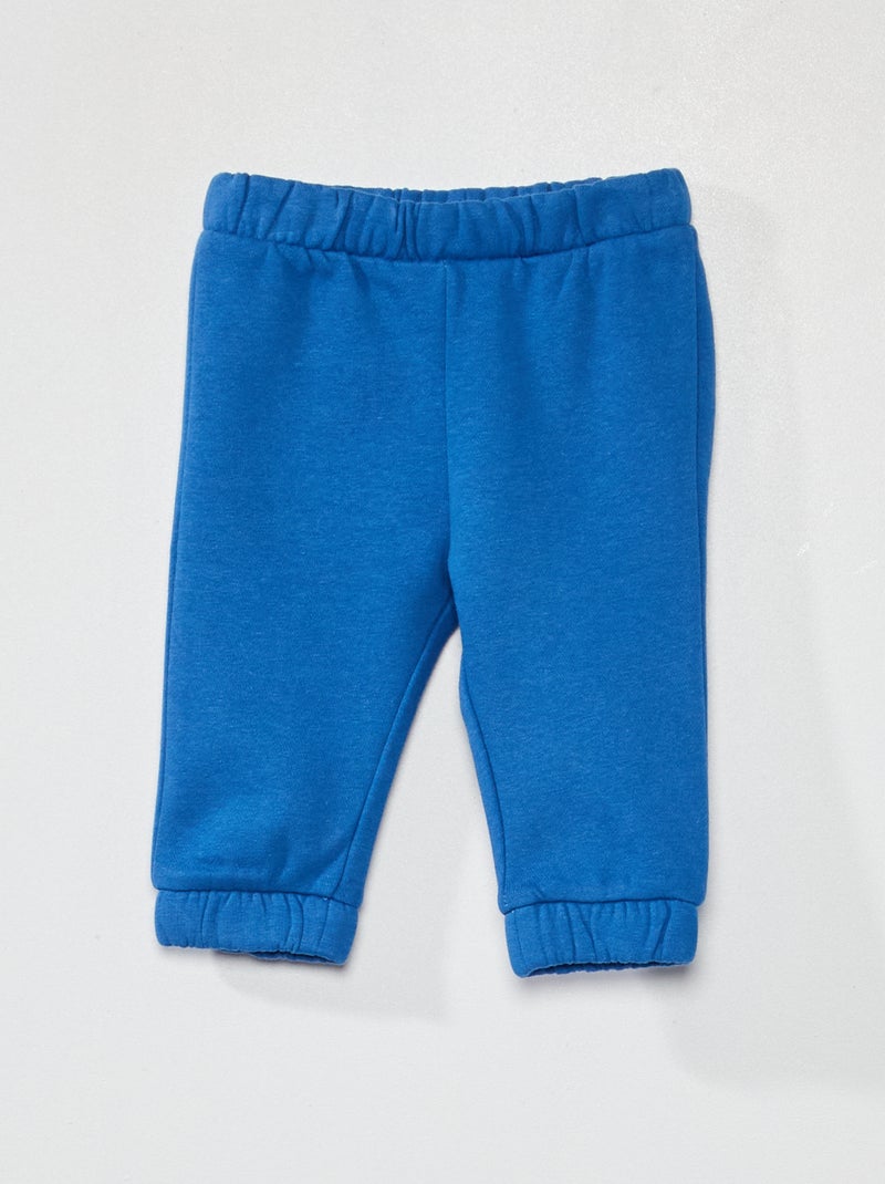 Joggers in tessuto felpato blu zaffiro - Kiabi
