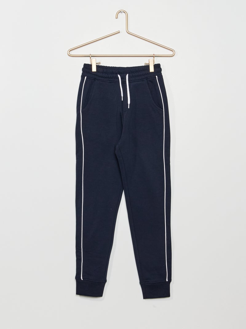 Joggers in tessuto felpato blu - Kiabi
