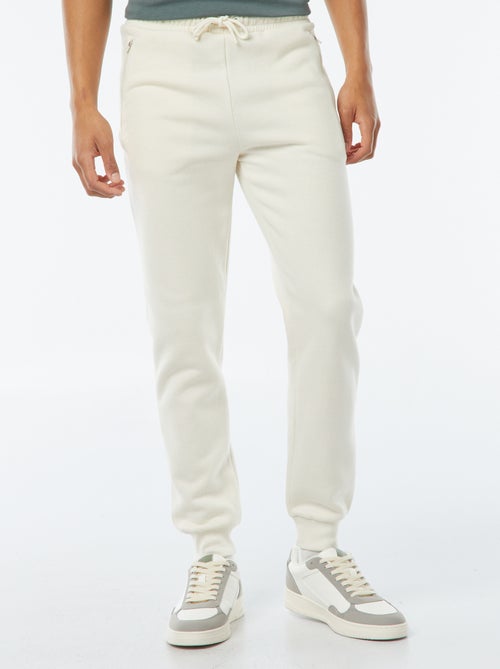 Joggers in tessuto felpato con 2 tasche con zip - Kiabi