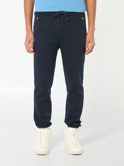 Joggers in tessuto felpato con 2 tasche con zip - Kiabi