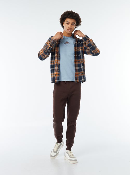 Joggers in tessuto felpato con 2 tasche con zip - Kiabi
