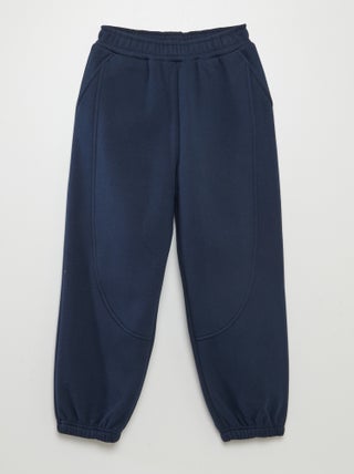 Joggers in tessuto felpato con fodera in pile