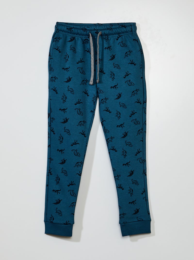 Joggers in tessuto felpato con stampa VERDE - Kiabi