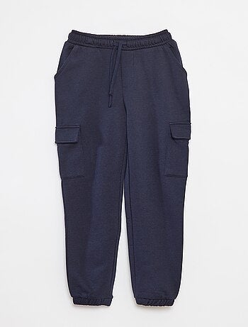 Joggers in tessuto felpato con tasche