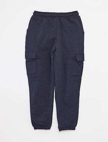 Joggers in tessuto felpato con tasche