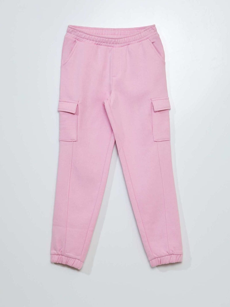 Joggers in tessuto felpato con tasche con patta ROSA - Kiabi