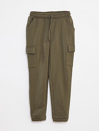 Joggers in tessuto felpato con tasche