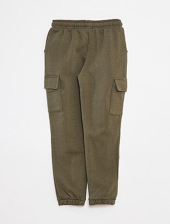 Joggers in tessuto felpato con tasche