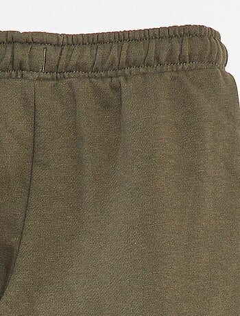 Joggers in tessuto felpato con tasche