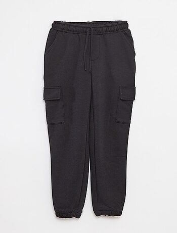 Joggers in tessuto felpato con tasche