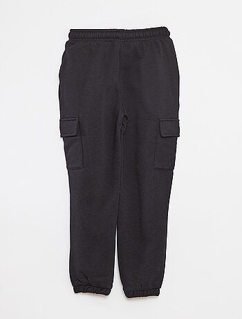 Joggers in tessuto felpato con tasche