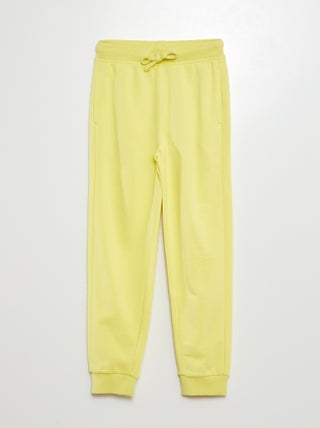 Joggers in tessuto felpato
