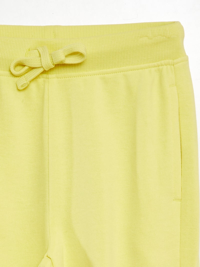 Joggers in tessuto felpato giallo - Kiabi
