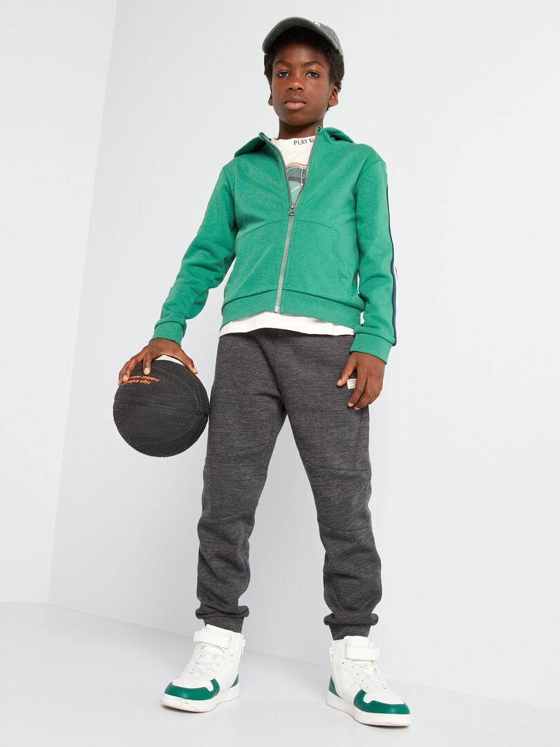 Joggers in tessuto felpato GRIGIO - Kiabi