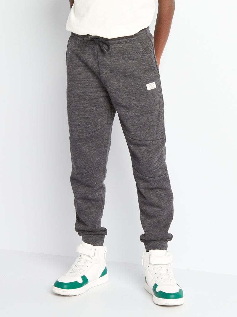 Joggers in tessuto felpato GRIGIO - Kiabi
