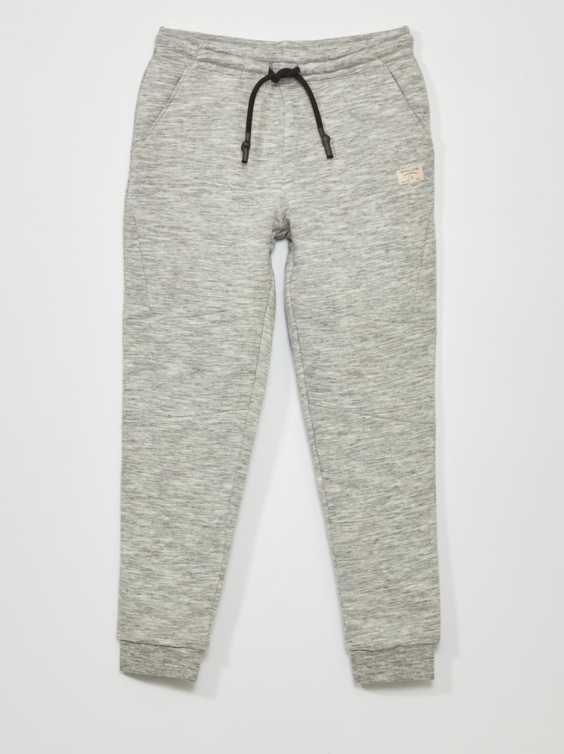 Joggers in tessuto felpato GRIGIO - Kiabi