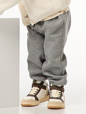 Joggers in tessuto felpato