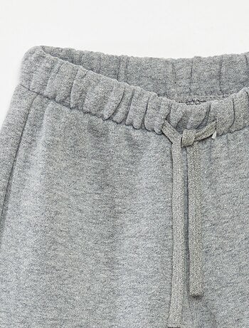 Joggers in tessuto felpato
