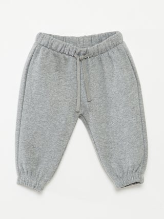 Joggers in tessuto felpato