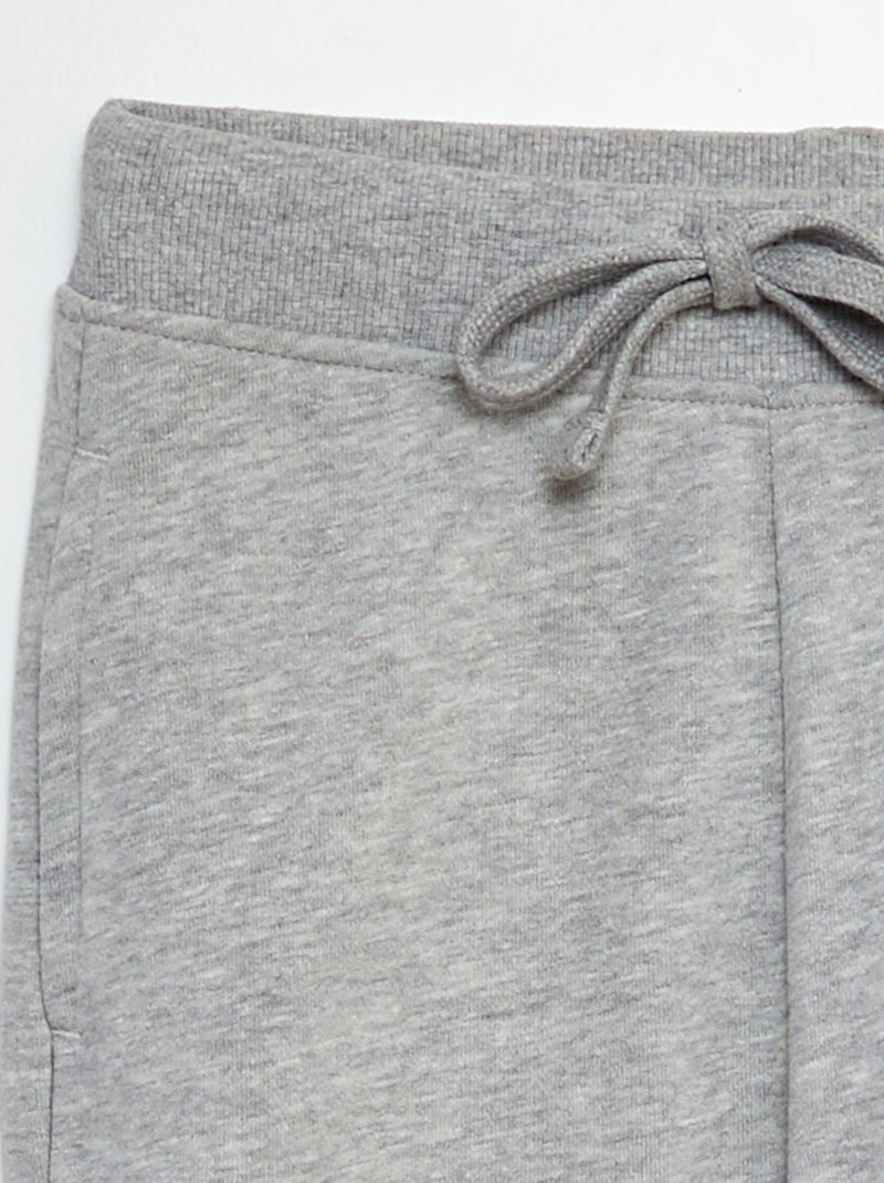 Joggers in tessuto felpato GRIGIO - Kiabi