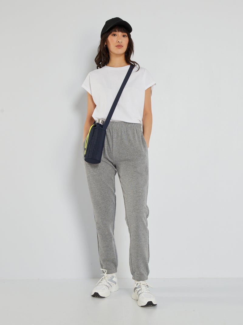 Joggers in tessuto felpato GRIGIO - Kiabi