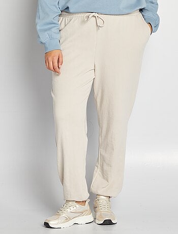 Joggers in tessuto felpato