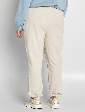 Joggers in tessuto felpato