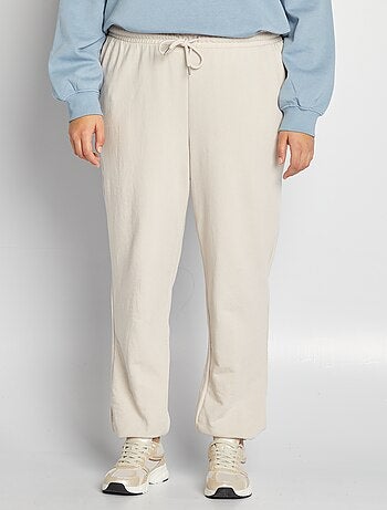 Joggers in tessuto felpato
