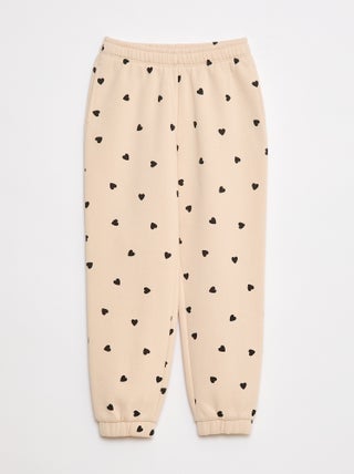 Joggers in tessuto felpato leggero
