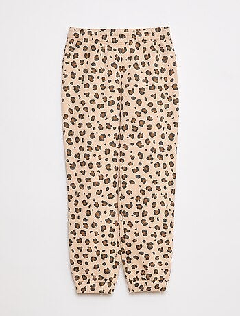 Joggers in tessuto felpato leggero