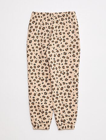 Joggers in tessuto felpato leggero