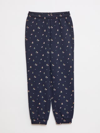 Joggers in tessuto felpato leggero