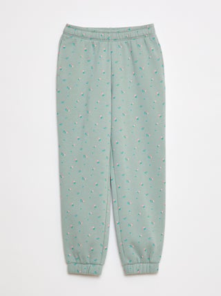 Joggers in tessuto felpato leggero