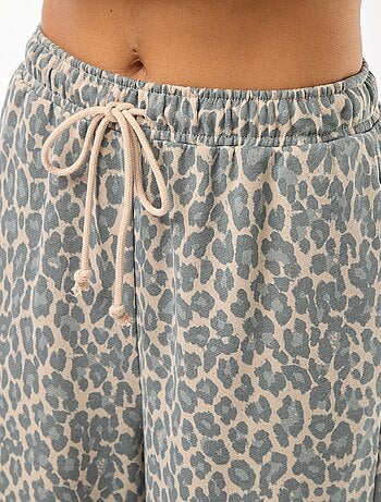 Joggers in tessuto felpato leggero con 2 tasche