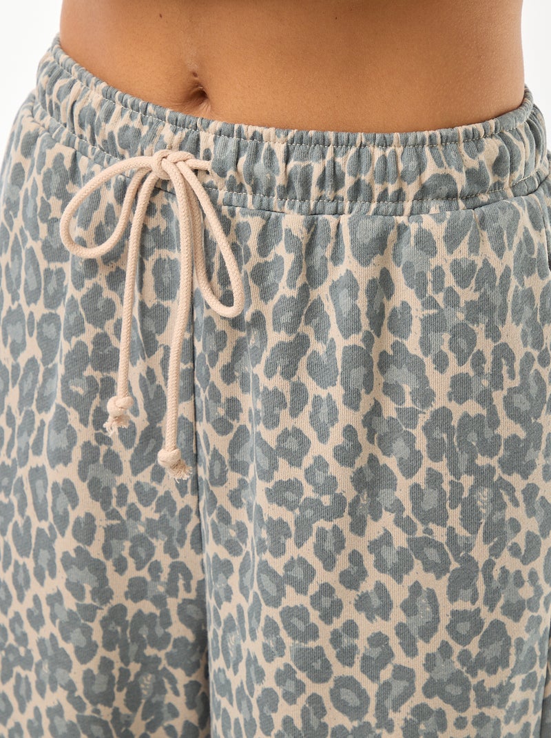 Joggers in tessuto felpato leggero con 2 tasche Beige - Kiabi