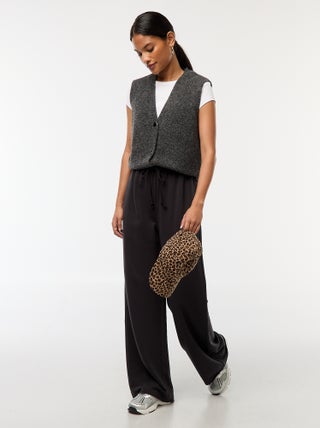 Joggers in tessuto felpato leggero con 2 tasche