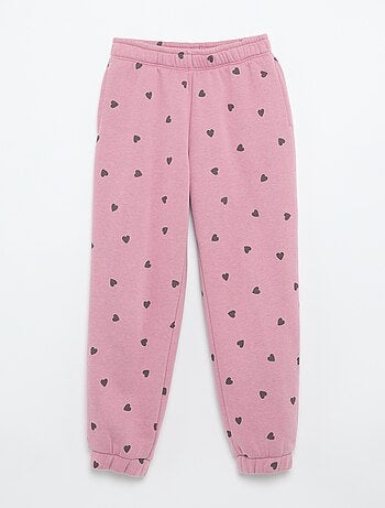 Joggers in tessuto felpato leggero