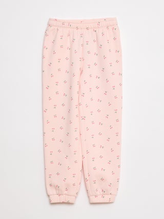 Joggers in tessuto felpato leggero