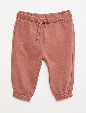 Joggers in tessuto felpato
